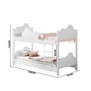 Ver imagem 4 de Beliche Infantil Nuvem Branco Marina Divaloto