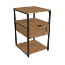 Ver imagem 3 de Mesa Auxiliar 1 Gaveta 39,5cm Estilo Industrial Li046 Kappesberg Industrial
