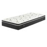 Cama Box Baú Solteiro Colchão Molas Bonnel + Box Sintético Branco 69x88x188 - 3