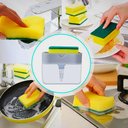 Ver imagem 2 de Porta Detergente e Esponja Bucha Suporte Sabão Pia Cozinha