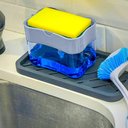 Ver imagem 4 de Porta Detergente e Esponja Bucha Suporte Sabão Pia Cozinha