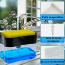 Ver imagem 3 de Porta Detergente e Esponja Bucha Suporte Sabão Pia Cozinha