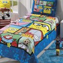 Ver imagem 3 de Kit Colcha Solteiro 100% Algodão Bob Esponja - Dohler Azul