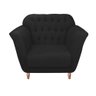 Kit 08 Poltrona Cadeira Ster Decorativa Recepção Sala De Estar Corino Preto - FLORENZZE MÓVEIS - 3