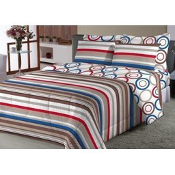 Kit Enxoval Queen 7 Peças 170 Fios | Guerreiro - Monaco - 1 Kit Enxoval Queen 7 Peças 170 Fios | Guerreiro - Monaco - 1