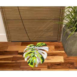 TAPETE FOLHA, FORMATO FOLHAS CORES CLARAS, TAPETE BOTANICO. - 1