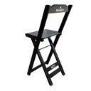 Ver imagem 3 de Kit 2 Banquetas Bistrô Dobrável Madeira Personalizada Hei Preta - Cor: Preto