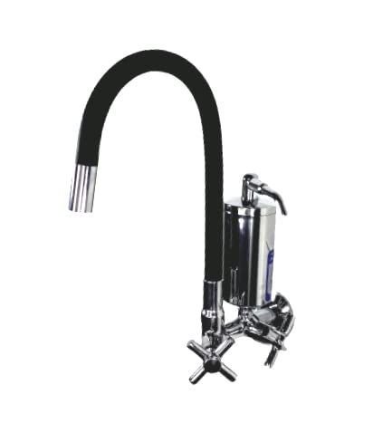 Torneira Preta com Filtro Cromado Parede Gourmet Casagrande Mundial - 2