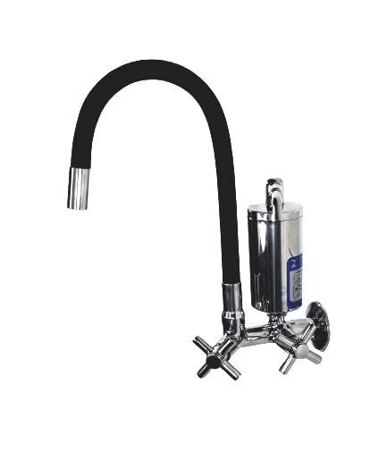 Torneira Preta com Filtro Cromado Parede Gourmet Casagrande Mundial - 3