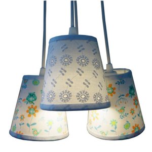 Lustre Pendente Rendas e Passarinho Crie Casa