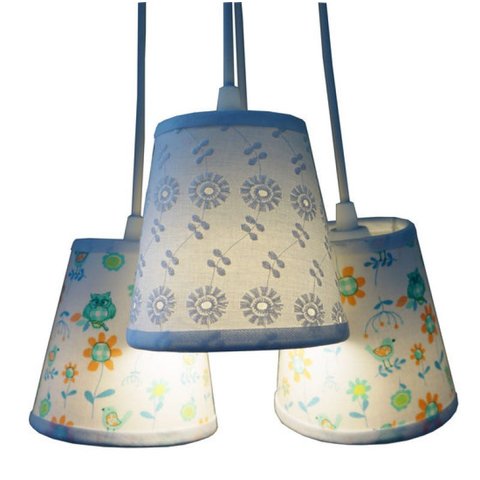 Lustre Pendente Rendas e Passarinho Crie Casa