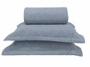 Ver imagem 2 de Kit Colcha Madison Casal 220x240cm 100% Poliéster - Rozac - Cinza