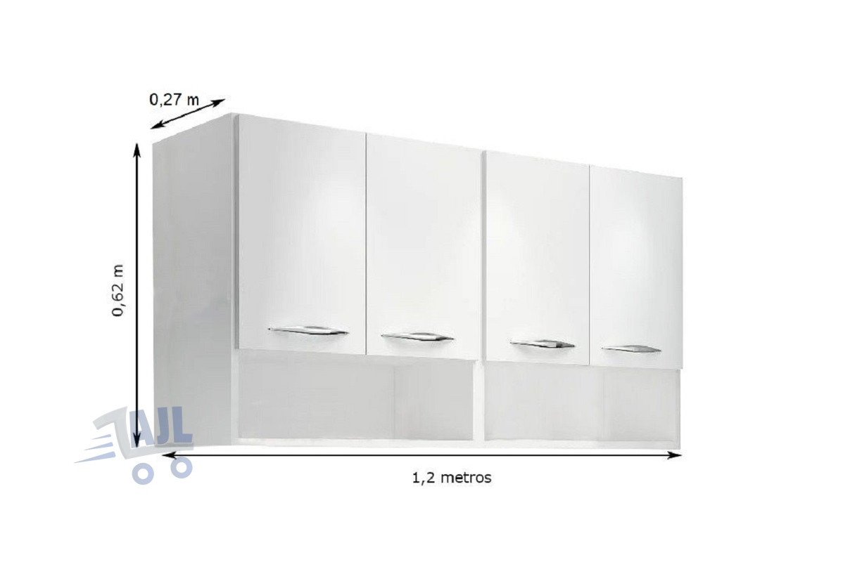Armário Modular Branco para Área Externa Aéreo - 4