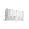 Armário Modular Branco para Área Externa Aéreo - 4