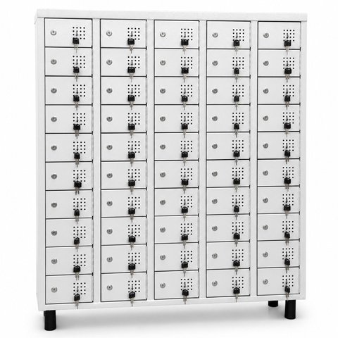 Armário para Celular 50 Portas com Chave em Aço Steelon Móveis