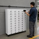 Ver imagem 3 de Armário para Celular 50 Portas com Chave em Aço Steelon Móveis