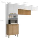Ver imagem 5 de Cozinha Modulada 4 Peças 9 Portas 2 Gavetas MDP e MDF Urbane Kits Paraná