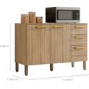 Ver imagem 7 de Cozinha Modulada 4 Peças 9 Portas 2 Gavetas MDP e MDF Urbane Kits Paraná
