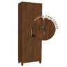 Armário para Área de Serviço 2 Portas Noce Kayle Jm Móveis - 2