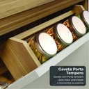 Ver mais imagens de Cozinha 5 Peças Condessa Vidro Nesher MDF Carvalho-Greige