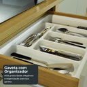 Ver imagem 6 de Cozinha 5 Peças Condessa Vidro Nesher MDF Carvalho-Greige