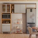 Ver imagem 1 de Cozinha Completa Modulada 3 Peças 7 Portas Plena Amarelo/Cinamon/Nude Prime