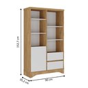 Ver imagem 2 de Estante com 4 Prateleiras e 1 Porta Girona Olmo Branco