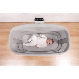 Berço Portátil com Balanço Automático Cinza Escuro - Mastela - 8