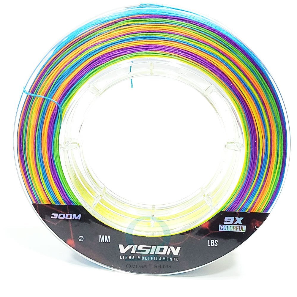 Linha Multifilamento Albatroz Fishing Vision X9 Colorful 300m - 4