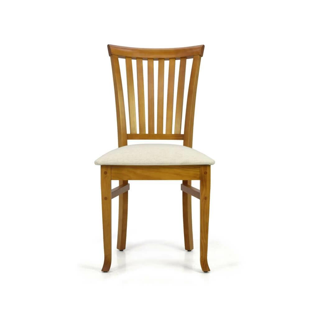 Cadeira de Madeira Estofada Espanha - kit 2 cadeiras - Iaza M&oacute;veis - 2