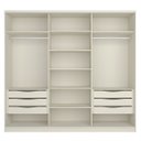 Ver imagem 3 de Guarda Roupa Bend em Mdf 260x240cm 3 Portas com Espelho Luna C830