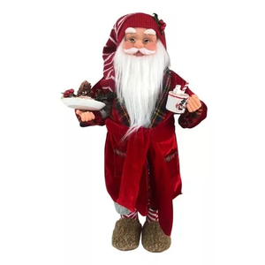 Papai Noel em Pé Roupão 45 Cm Vermelho
