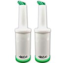 Ver imagem 1 de Kit 2 Garrafa Storen Pour 1l Verde Weck Armazenar e Servir Bartenders Caldas