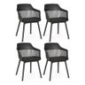 Kit 4 Cadeiras Marcela Móveis Preto - 1