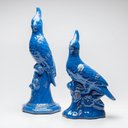 Ver imagem 2 de Cacatua Decorativa em Cerâmica Azul 45 cm Cacatua