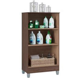 Balcao Multiuso 2 Portas 989 Chocolate Off White Poqq - 5