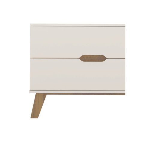 Rack para Tv até 75" Artely Verona 4499 Off White/pinho