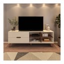 Ver imagem 2 de Rack para Tv até 75" Artely Verona 4499 Off White/pinho