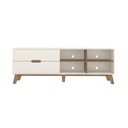 Ver imagem 3 de Rack para Tv até 75" Artely Verona 4499 Off White/pinho