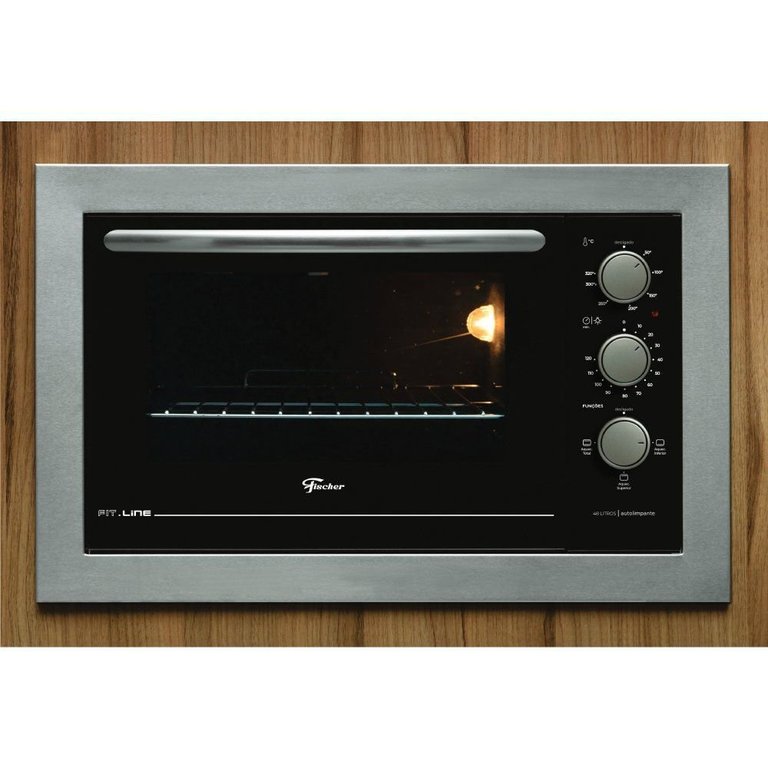 Forno Elétrico de Embutir Fit Line 48l Fischer Inox 34493-95485