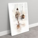 Ver imagem 2 de Quadro Decorativo Exclusivo Jesus sobre Águas Sala Quarto Casa Escritório