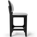 Ver imagem 7 de Kit 03 Banquetas Baixa Bar Cozinha E Sala De Jantar Fixa Betta L02 Preto Linho Cinza - Lyam Decor