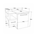 Ver imagem 3 de Gabinete Armario para Banheiro Legno 630 (somente Balcao) Branco Chess C-nogal
