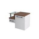 Ver imagem 1 de Gabinete Armario para Banheiro Legno 630 (somente Balcao) Branco Chess C-nogal