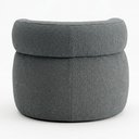 Ver imagem 6 de Poltrona Decorativa Orgânica Living Kayce Bouclê Premium Cinza Escuro - Abmaza