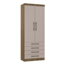 Ver imagem 1 de Guarda Roupa Dormitório Modulado Paris Módulo 2 Portas 4 Gavetas - Luciane 326:Avelã e Cinammon