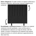 Ver imagem 2 de Cabeceira Estofada Cama Box Casal 140 Cm Laura Suede Cor:preto