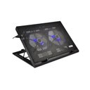 Ver imagem 1 de BASE P/NOTEBOOK 9" A 17" COM 2 COOLER SHINE LED ERGONOMICO SILENCIOSO LETRON