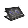 BASE P/NOTEBOOK 9" A 17" COM 2 COOLER SHINE LED ERGONOMICO SILENCIOSO LETRON - 1