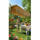 Ver imagem 6 de Kit Gazebo + Esteira de Palha Taboa Decoração Natural Jardins 245cm